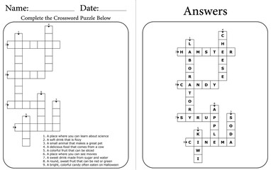 Printable Crossword Puzzle: Fun Word Game to Boost Memory & Focus