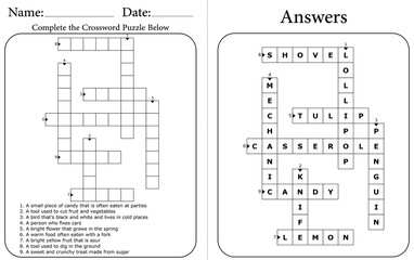 Printable Crossword Puzzle: Fun Word Game to Boost Memory & Focus