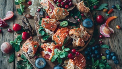 Vibrant Sunset Overlooking a Serene Coastal Landscape