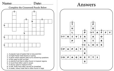 Kids Crossword Puzzle: Fun Printable Word Game for Learning