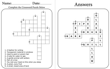 Printable Crossword Puzzle for Students to Boost Memory & Focus