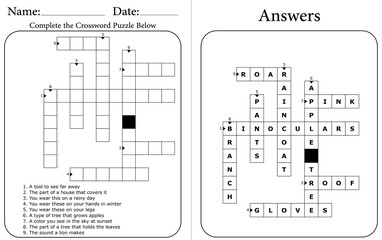Printable Crossword Puzzle for Students to Boost Memory & Focus
