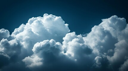 Majestic Cloudscape: Dramatic View of Cumulus Clouds