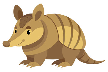 Adorable Cartoon Armadillo Watercolor Vector Illustration for Kids, Prints, and Designs