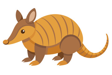 Adorable Cartoon Armadillo Illustration - Vector Graphic for Kids, Designs, and Projects