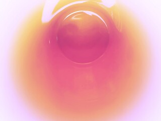 not created by AI, red, purple and orange abstract background with bubbles, circle sun at the top center, sun radiant, sun or full moon