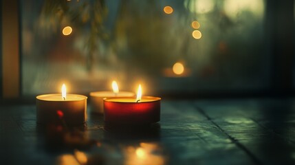 Peaceful Candlelight: Warm and Serene Ambiance