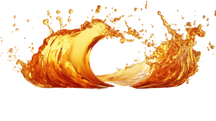 Dynamic Splash: This captivating image showcases a vibrant, dynamic splash of liquid, captured in a moment of energetic movement and form.