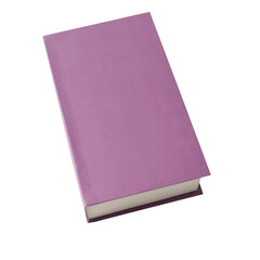 Colorfull hardcover books isolated on white background.