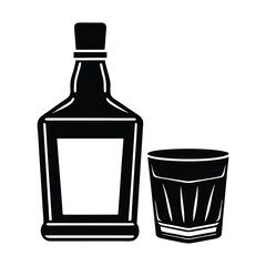 bottle and glass of wine