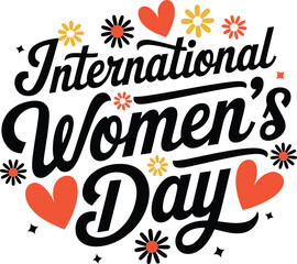 international women's day typography