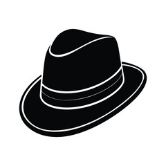 black hat isolated on white