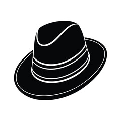 black hat isolated on white