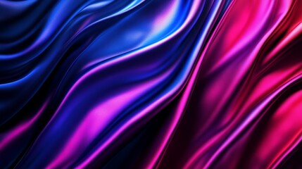 Fototapeta premium A colorful piece of fabric with a blue and red stripe