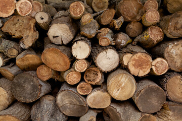 Fototapeta premium stack of wood