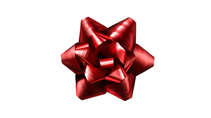 赤　ラッピングリボン　リボンフラワー