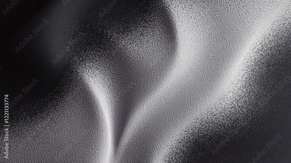 Aufkleber A grainy gradient background in black, gray, and white with a dark grain texture, creating a retro abstract design.