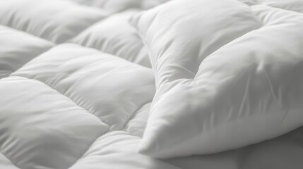 Soft White Bedding with Cozy Pillows for Comfort