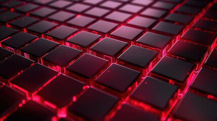 Fototapeta premium 3D Data Visualization Background with Grid and Vibrant Glo Effects for Creative Projects