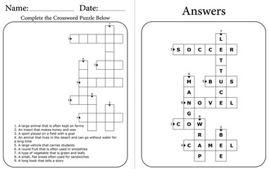 Educational Word Puzzle: Printable Engaging Activity for Kids