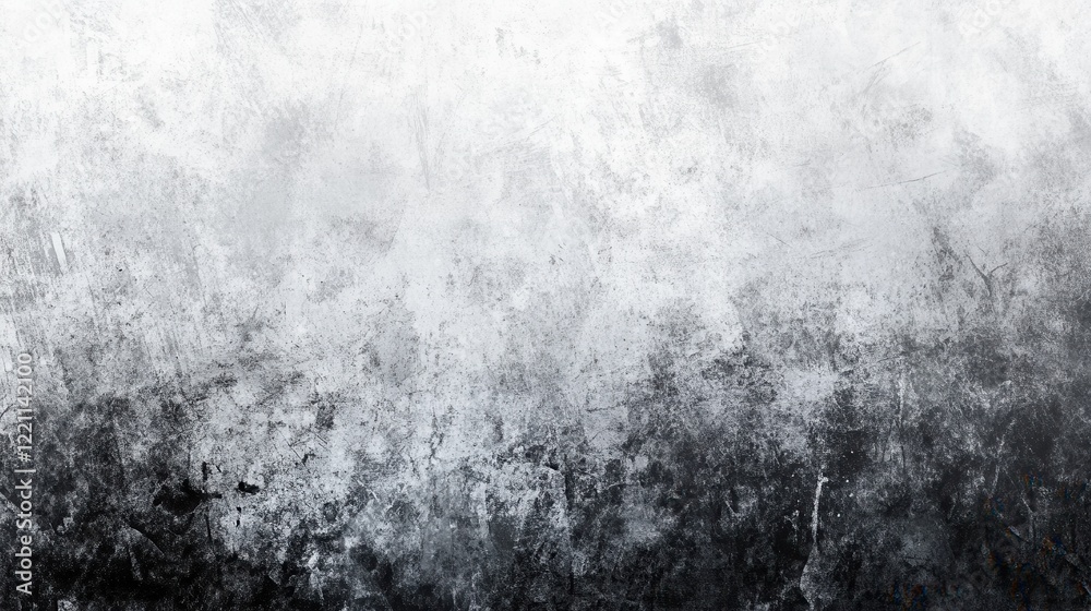 Poster A gray grainy gradient background featuring black and white monochrome tones with an abstract noise texture.