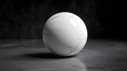 Marble ball background with a white Marble ball in front of a black Background, Noble polished marble ball background, Modern marble background 