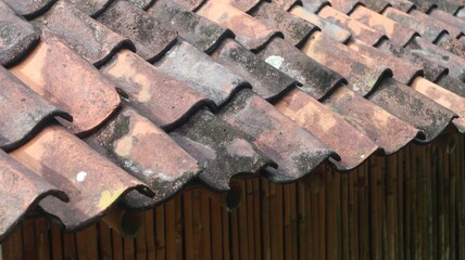 Clay roof tiles as wooden roofs in rural communities