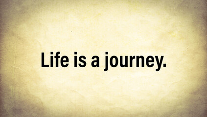 Inspirational quote on old paper background