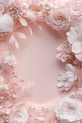 A stunning floral arch showcases an array of pastel roses and peonies, complemented by delicate greenery