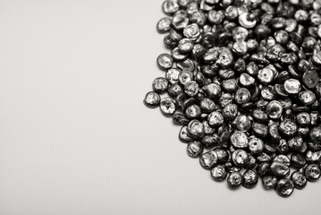 Rose rafting. Fusible solder for electronics. Round pieces of solder.