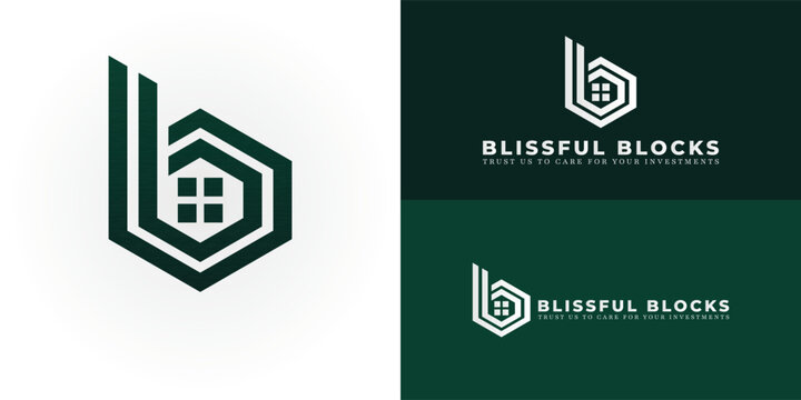The dynamic logo design features the initials BB creatively integrated within a hexagonal shape, forming a unique and visually striking symbol that evokes a sense of structure, stability, and property