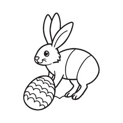 Easter coloring page, Line art, black and white image, Cozy easter coloring page, Coloring page, Easter basket stuffer