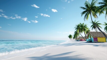 Tropical Beach Cabanas