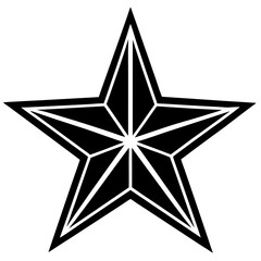 star isolated on white