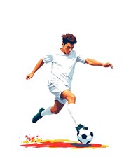 Fototapeta premium Creative Soccer Player Design