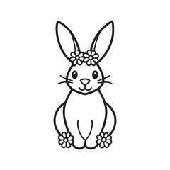Easter coloring page, Line art, black and white image, Cozy easter coloring page, Coloring page, Easter basket stuffer