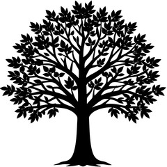 tree silhouette vector