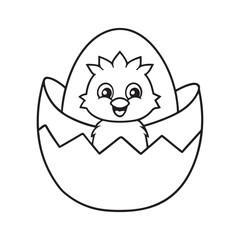 Easter coloring page, Line art, black and white image, Cozy easter coloring page, Coloring page, Easter basket stuffer