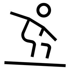 Snowboarding Outline