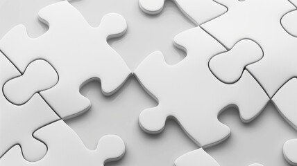 Fototapeta premium People connecting jigsaw show connection for business in teamwork concept. Friendly atmosphere for strategy management. Working of company team under cooperation together work for organization. AIG53.