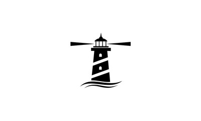 lighthouse logo vector