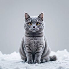 Obraz premium cat on a chair