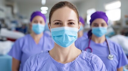 Medical Volunteer Team Providing Care in Clinical Environment