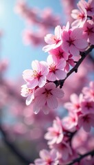 Obraz premium Blooming cherry blossoms in spring, tree, spring flowers, flowers