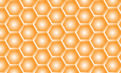 abstract orange 3d honeycomb pattern suitable for background.