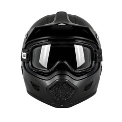 Black Motocross Helmet Goggles Safety gear bike   