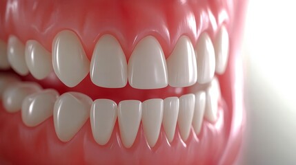 Fototapeta premium Missing tooth closeup, highlighting oral health, dental care, and treatment options