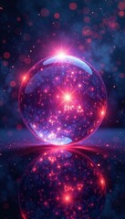 Radiant aura surrounding a sphere, aura, sphere