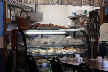 Interior of a breakfast diner in southern Minnesota	
