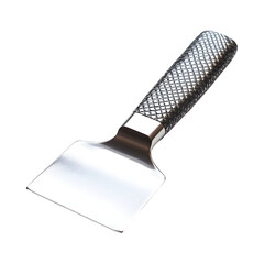 Minimalist Dough Cutter with Smooth Stainless Steel Handle Isolated on Transparent Background